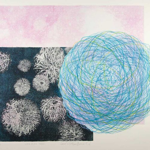 1/1 Cosmos VIII, Monotype / Colored Pencil / Ink, 15.5” x 20”, $875 unframed