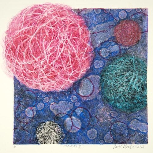1/1 Cosmos XI, Monotype / Colored Pencil, 11.5” x 11.5”, $625 unframed