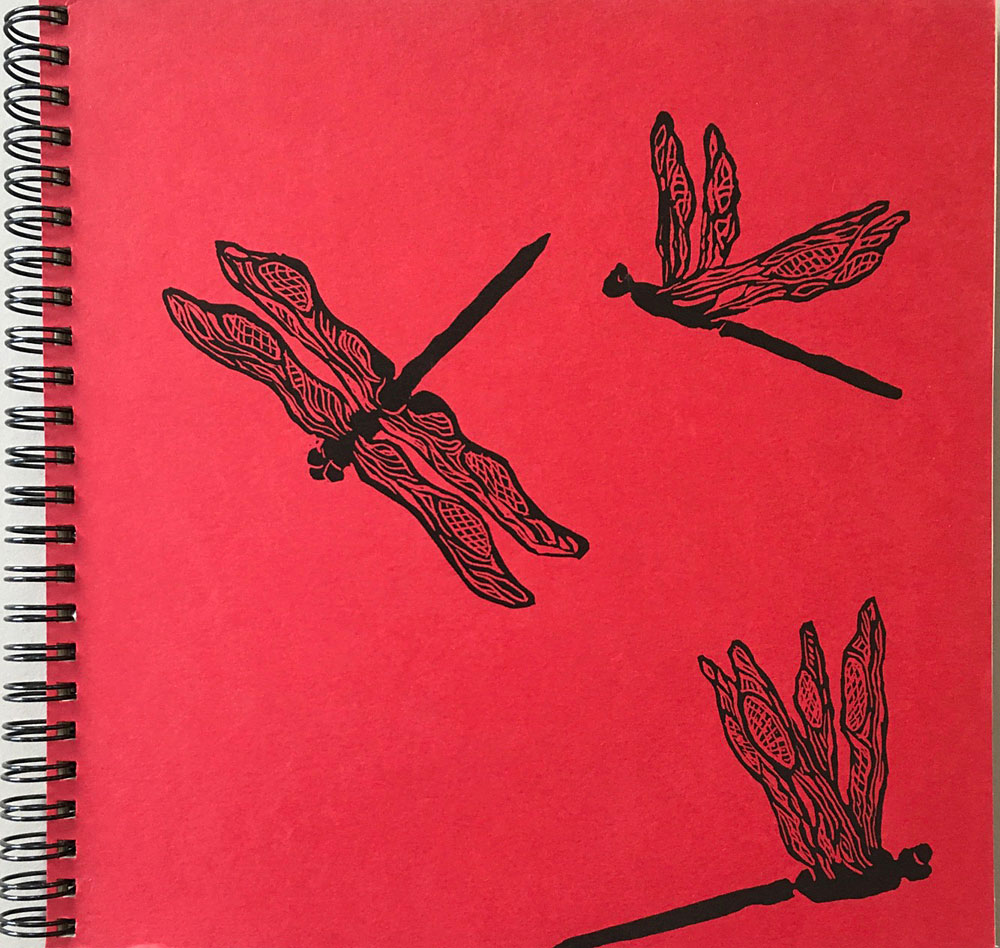 Sketchbook: Red Dragonfly - large