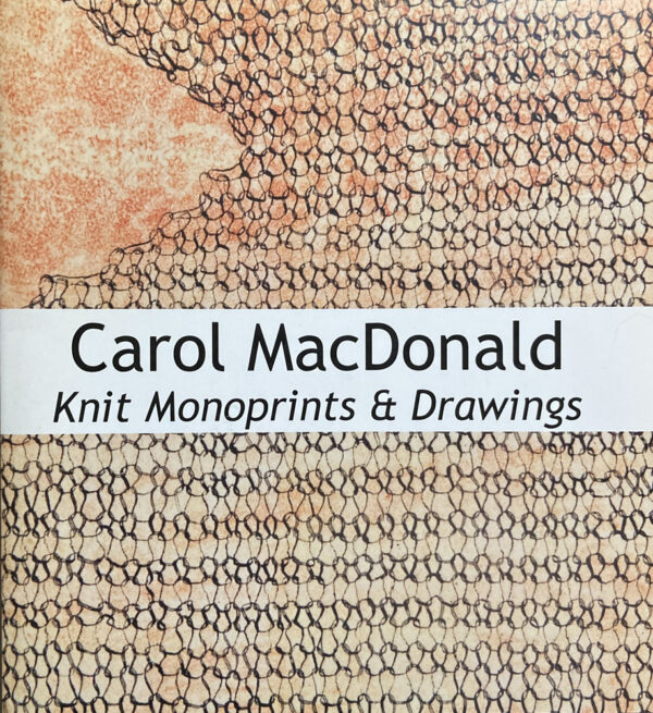 Knit Monoprints and Drawings Catalogue - front cover